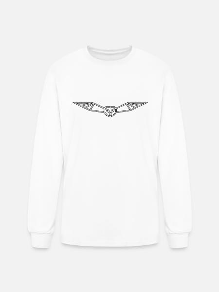 Eagle low poly - Men's Long Sleeve T-Shirt - white