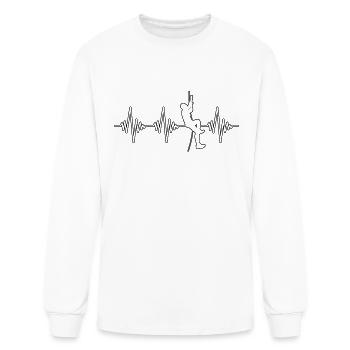 climb heartbeat - Men's Long Sleeve T-Shirt - white - Front