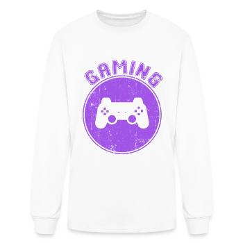 gaming - Men's Long Sleeve T-Shirt - white - Front