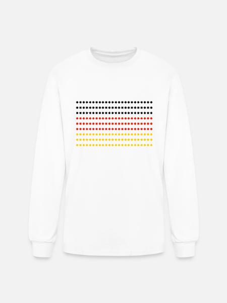 germany flag - Men's Long Sleeve T-Shirt - white