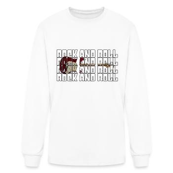 rock and roll - Men's Long Sleeve T-Shirt - white - Front