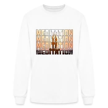 Meditation - Men's Long Sleeve T-Shirt - white - Front