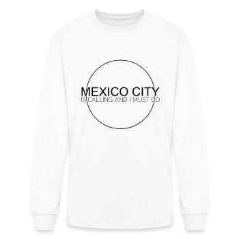Mexico City saying - Men's Long Sleeve T-Shirt - white - Front