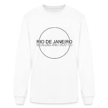 Rio de Janeiro saying - Men's Long Sleeve T-Shirt - white - Front