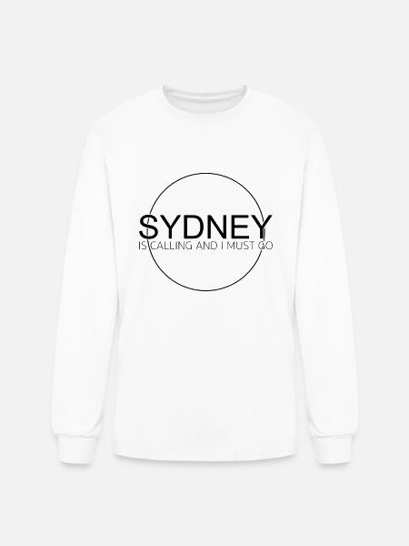 sydney saying - Men's Long Sleeve T-Shirt - white
