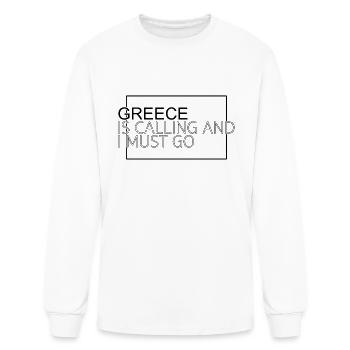 greece saying - Men's Long Sleeve T-Shirt - white - Front
