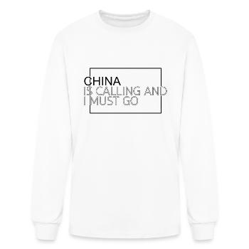 china saying - Men's Long Sleeve T-Shirt - white - Front