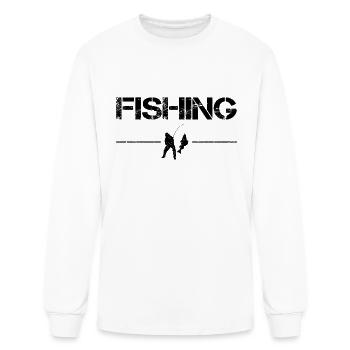 fishing - Men's Long Sleeve T-Shirt - white - Front
