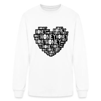 honey - Men's Long Sleeve T-Shirt - white - Front
