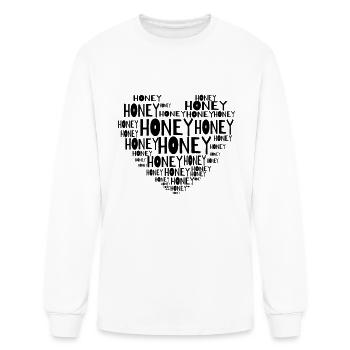 honey - Men's Long Sleeve T-Shirt - white - Front