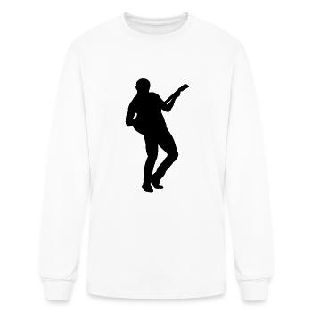 guitar player - Men's Long Sleeve T-Shirt - white - Front