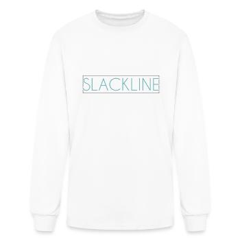 slackline lettering - Men's Long Sleeve T-Shirt - white - Front