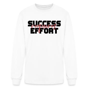 effort is attractive - Men's Long Sleeve T-Shirt - white - Front