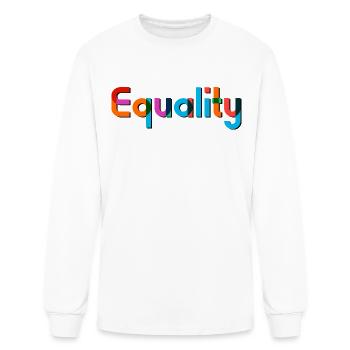 Equality - Men's Long Sleeve T-Shirt - white - Front