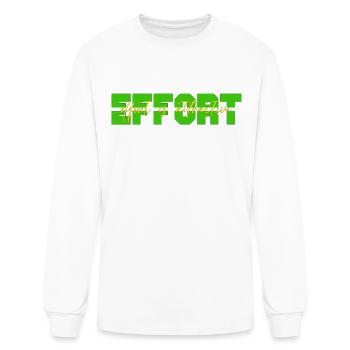 effort is attractive - Men's Long Sleeve T-Shirt - white - Front