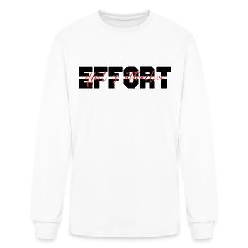 effort is attractive - Men's Long Sleeve T-Shirt - white - Front