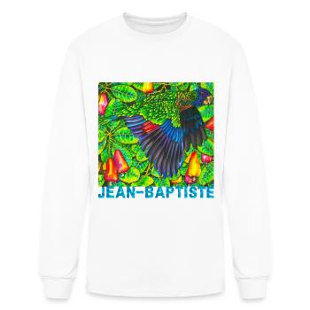 St. Lucia Parrot - Men's Long Sleeve T-Shirt - white - Front