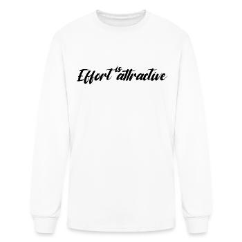 effort is attractive - Men's Long Sleeve T-Shirt - white - Front