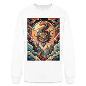 Japanese Mythical Dragons - Men's Long Sleeve T-Shirt - white - Front