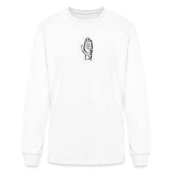 Bandaged Fighter Hand - Boxing & MMA Combat Art - Men's Long Sleeve T-Shirt - white - Front