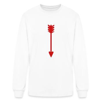 heart 12 arrow - Men's Long Sleeve T-Shirt - white - Front