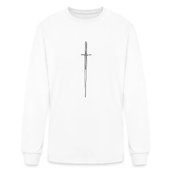 Sword 10 - Men's Long Sleeve T-Shirt - white - Front
