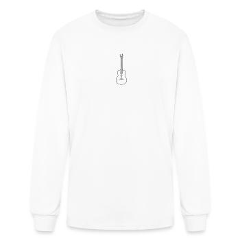 Acoustic Guitar - Men's Long Sleeve T-Shirt - white - Front