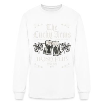 Lucky Arms Irish Pub - Men's Long Sleeve T-Shirt - white - Front