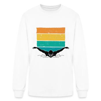 Swimming athlete and coaches swimm Outfit Swimmers - Men's Long Sleeve T-Shirt - white - Front