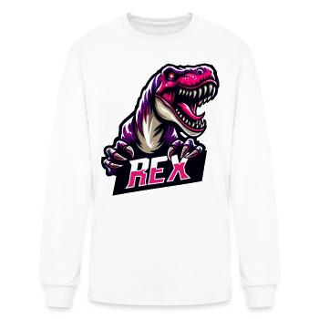Dino Rex - Men's Long Sleeve T-Shirt - white - Front