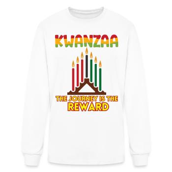 Kawanzaa, The journey Is the reward. - Men's Long Sleeve T-Shirt - white - Front