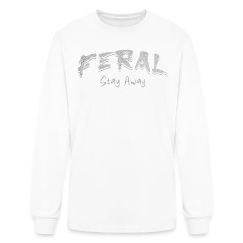Feral Stay Away - Men's Long Sleeve T-Shirt - white - Front