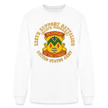 Army 528th Support Battalion DUI Black Daggers X 3 - Men's Long Sleeve T-Shirt - white - Front