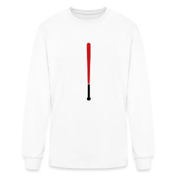 baseball bat in 1302 - Men's Long Sleeve T-Shirt - white - Front