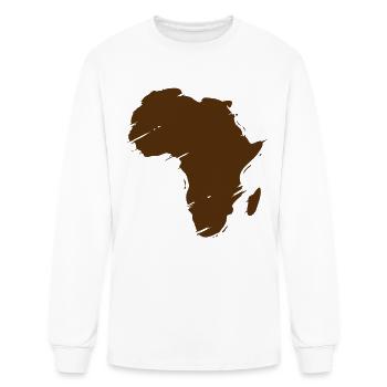 africa map - Men's Long Sleeve T-Shirt - white - Front