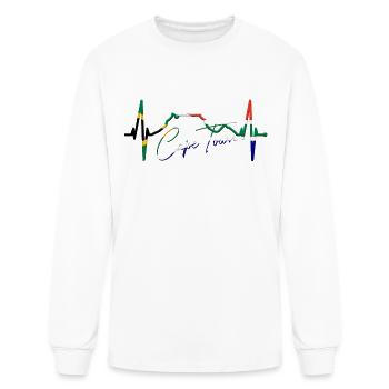 Cape Town Skyline South Africa Love Table Mountain - Men's Long Sleeve T-Shirt - white - Front