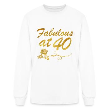 Fabulous at 40 years - Men's Long Sleeve T-Shirt - white - Front