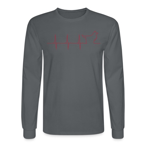 Heart Collie - Men's Long Sleeve T-Shirt