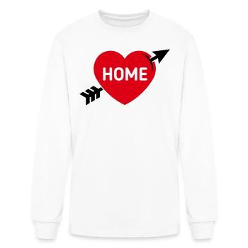 I Love My Home (Home Country / Hometown / 3C) - Men's Long Sleeve T-Shirt - white - Front