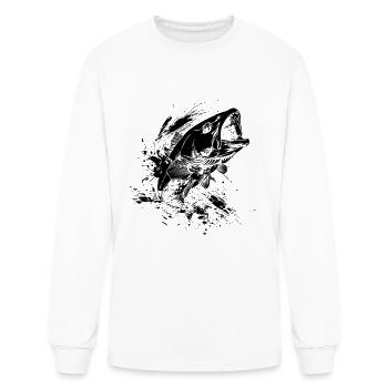 Fish Splash - Men's Long Sleeve T-Shirt - white - Front