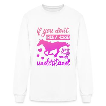 Horse Girl - Men's Long Sleeve T-Shirt - white - Front