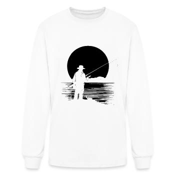 Pêcheur - T-shirt à manches longues Homme - blanc - Devant