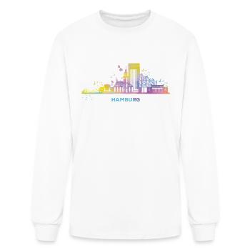 Hamburg skyline cityscape Hamburg - Men's Long Sleeve T-Shirt - white - Front