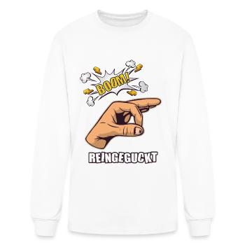 Funny Boom Gotcha - Men's Long Sleeve T-Shirt - white - Front