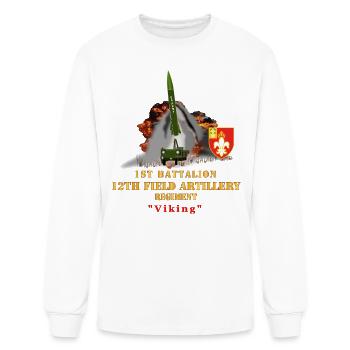 Army 1st Bn 12th FAR Ft Sill OK MGM 52 Lance Short - Men's Long Sleeve T-Shirt - white - Front