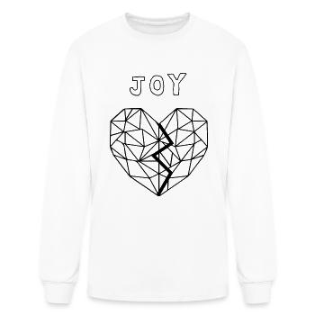 Joy Heart - Men's Long Sleeve T-Shirt - white - Front