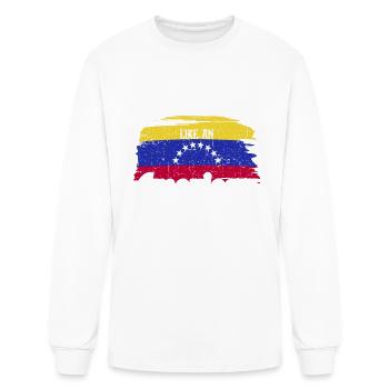 Venezuelan South America Country - Men's Long Sleeve T-Shirt - white - Front