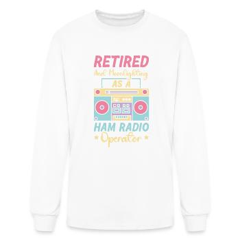 Radio Moderator Retirement Farewell Party Gift - Men's Long Sleeve T-Shirt - white - Front