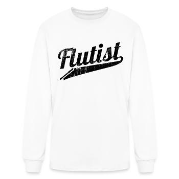 Flutist - Men's Long Sleeve T-Shirt - white - Front