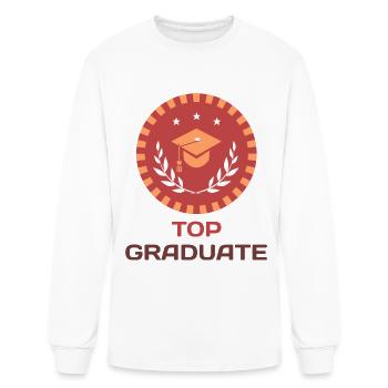 Top Graduate - Men's Long Sleeve T-Shirt - white - Front